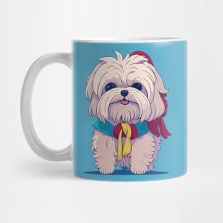 Maltese Dog Portrait Mug